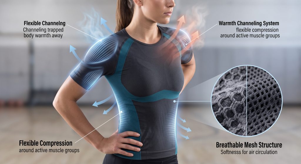 engineered-knit-medical-sport-fabric-compression-support-top