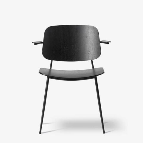 Metal Base Armchair