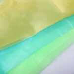 HG1029 Embroidery Print Silk White Organza Fabric For Making Dress