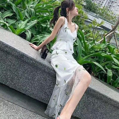 HG 1018 embroidered tulle flower embroidery  fabric  girls dress tulle robe tulle fabric