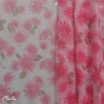 Non-elastic composite mesh large chrysanthemum printing small butterfly magic color bronzing fairy beautiful tulle fabric