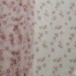 New Polyester transparent thin diamond dot jacquard mesh cherry flower digital printing small fresh mesh in stock