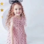 HG6371 Fashion Designs Jacquard Polka Dot Mesh Dress Tulle Fabric