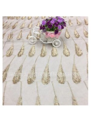 HG 1019 french laces fabrics high quality tulle africanskirt tulle dress women embroidery tulle