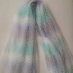 Mesh Bottom Cloth Small Q-point Double-Sided Flocking Rainbow Tulle