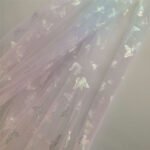 New style delicate and dense American mesh cloth digital gradient printing Magic Color Butterfly gilding fairy mesh