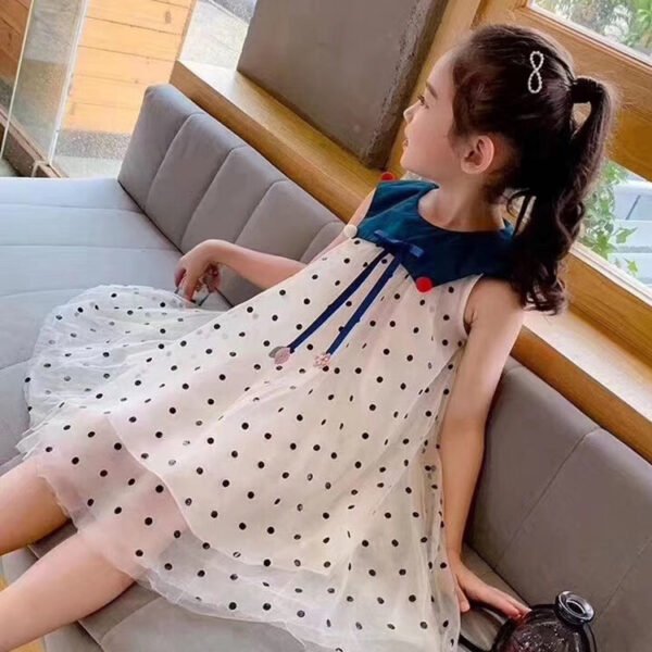 HG6371 Fashion Designs Jacquard Polka Dot Mesh Dress Tulle Fabric