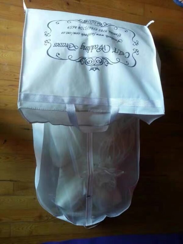 Bridal Gown Garment Dust Cover Bags Wedding Dress Non-Woven Fabric Customized