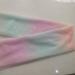 Mesh Bottom Cloth Small Q-point Double-Sided Flocking Rainbow Tulle