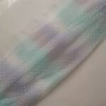 Mesh Bottom Cloth Small Q-point Double-Sided Flocking Rainbow Tulle