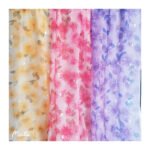 Non-elastic composite mesh large chrysanthemum printing small butterfly magic color bronzing fairy beautiful tulle fabric