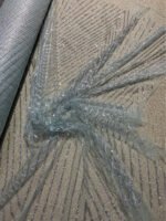 Mesh Silver Chip Gold Spray Tulle Fabric Fashion Bridal Glitter Lace