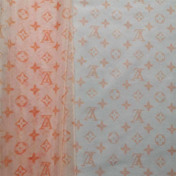 non-elastic polyester 40D Swiss mesh cloth letter small flower digital printing skirt fabric color in stock