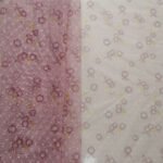 New Polyester transparent thin diamond dot jacquard mesh cherry flower digital printing small fresh mesh in stock