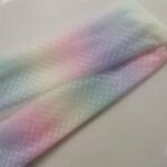 Mesh Bottom Cloth Small Q-point Double-Sided Flocking Rainbow Tulle