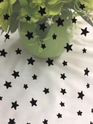 HG6104 New Design Star Flock Mesh Fabric