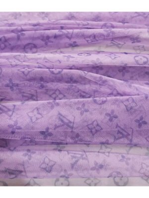 non-elastic polyester 40D Swiss mesh cloth letter small flower digital printing skirt fabric color in stock