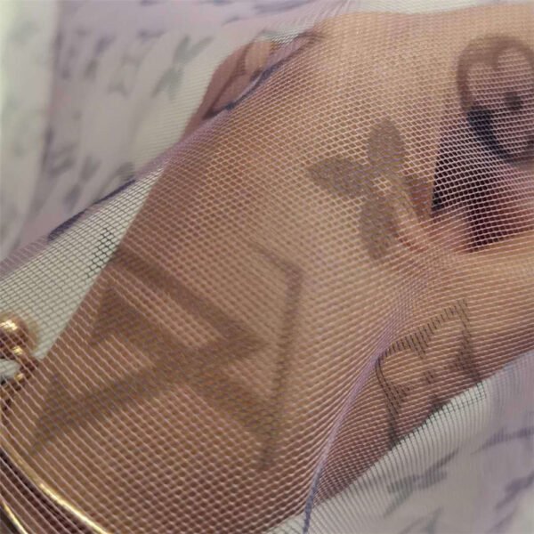 non-elastic polyester 40D Swiss mesh cloth letter small flower digital printing skirt fabric color in stock