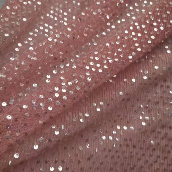 HG0508 Sequin Tulle Pleated 0.5cm Single Hole Embroidered Fashion Color Spot