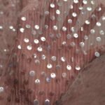 HG0508 Sequin Tulle Pleated 0.5cm Single Hole Embroidered Fashion Color Spot