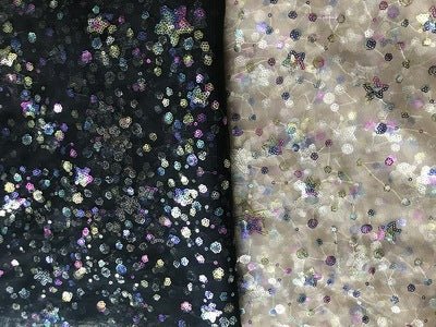 HG 1028 sequined net lace wholesale Silver sequin fabric for dress 3d mermaid lace bridal fabric