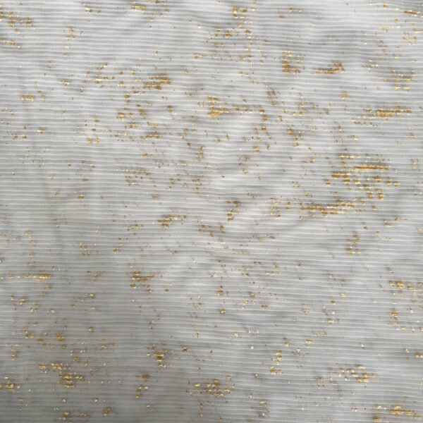 HG6717 Best Selling Pleated Gilding Plicated Tulle Fabric For Dress