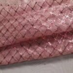 Brocade Reinforced Sesh Rhombus With Small Flower Sequined Embroidered