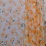 Non-elastic composite mesh large chrysanthemum printing small butterfly magic color bronzing fairy beautiful tulle fabric