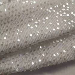 HG0508 Sequin Tulle Pleated 0.5cm Single Hole Embroidered Fashion Color Spot