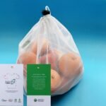 ECO Friendly Custom Logo Drawstring String Shopping Washable Net  Reusable RPET Mesh Produce Bags For Fruits And Vegetables