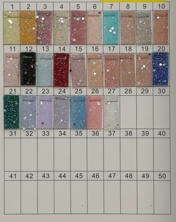 Reinforced Hexagonal Glitter Tulle for Wedding Gowns book