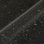HGP02 White Sparkle Glitter Fabric