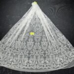 LC3585-28 Pure Silver Bridal Glitter Lace