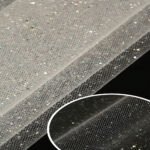 HGP02 White Sparkle Glitter Fabric