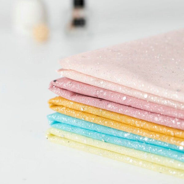 HGP06  Reinforced Hexagonal Glitter Tulle