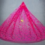 LC7637 Custom 3D Embellished Tulle Fabric