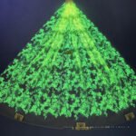 LC3621 Moonlight Floral Glitter Tulle Fabric