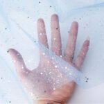HGP06  Reinforced Hexagonal Glitter Tulle