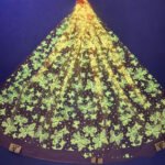 LC3624 Moonlight Floral Glitter Tulle Fabric