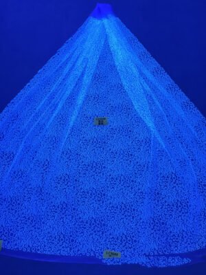LC3688 Moonlight Floral Glitter Tulle Fabric
