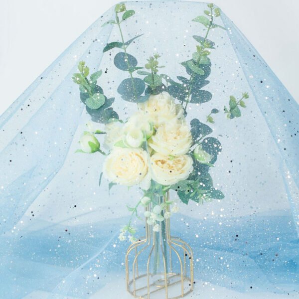 HGP06  Reinforced Hexagonal Glitter Tulle