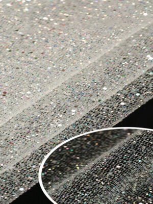 HGP12 All-Over Medium and Small Glitter Tulle Fabric