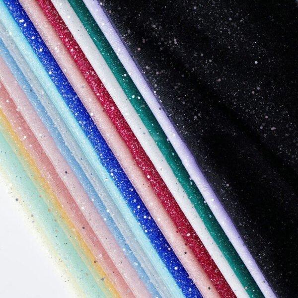 HGP06  Reinforced Hexagonal Glitter Tulle