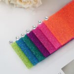HGP12 All-Over Medium and Small Glitter Tulle Fabric