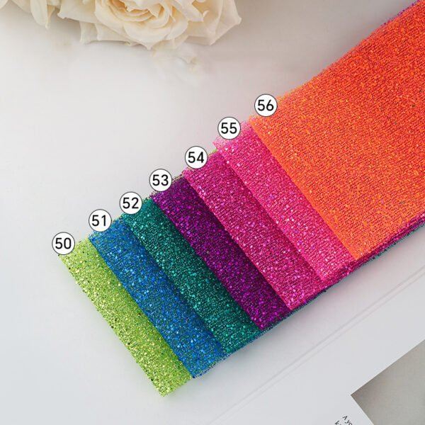 HGP12 All-Over Medium and Small Glitter Tulle Fabric