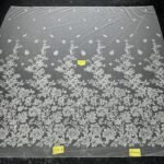 LC3495-45 Pure Silver Bridal Glitter Lace