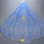 LC3708 Moonlight Floral Glitter Tulle Fabric