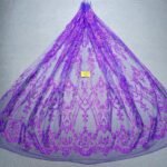 LC7672 Custom 3D Embellished Tulle Fabric