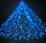 LC3306 Moonlight Floral Glitter Tulle Fabric