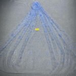 LC3594 Moonlight Floral Glitter Tulle Fabric
